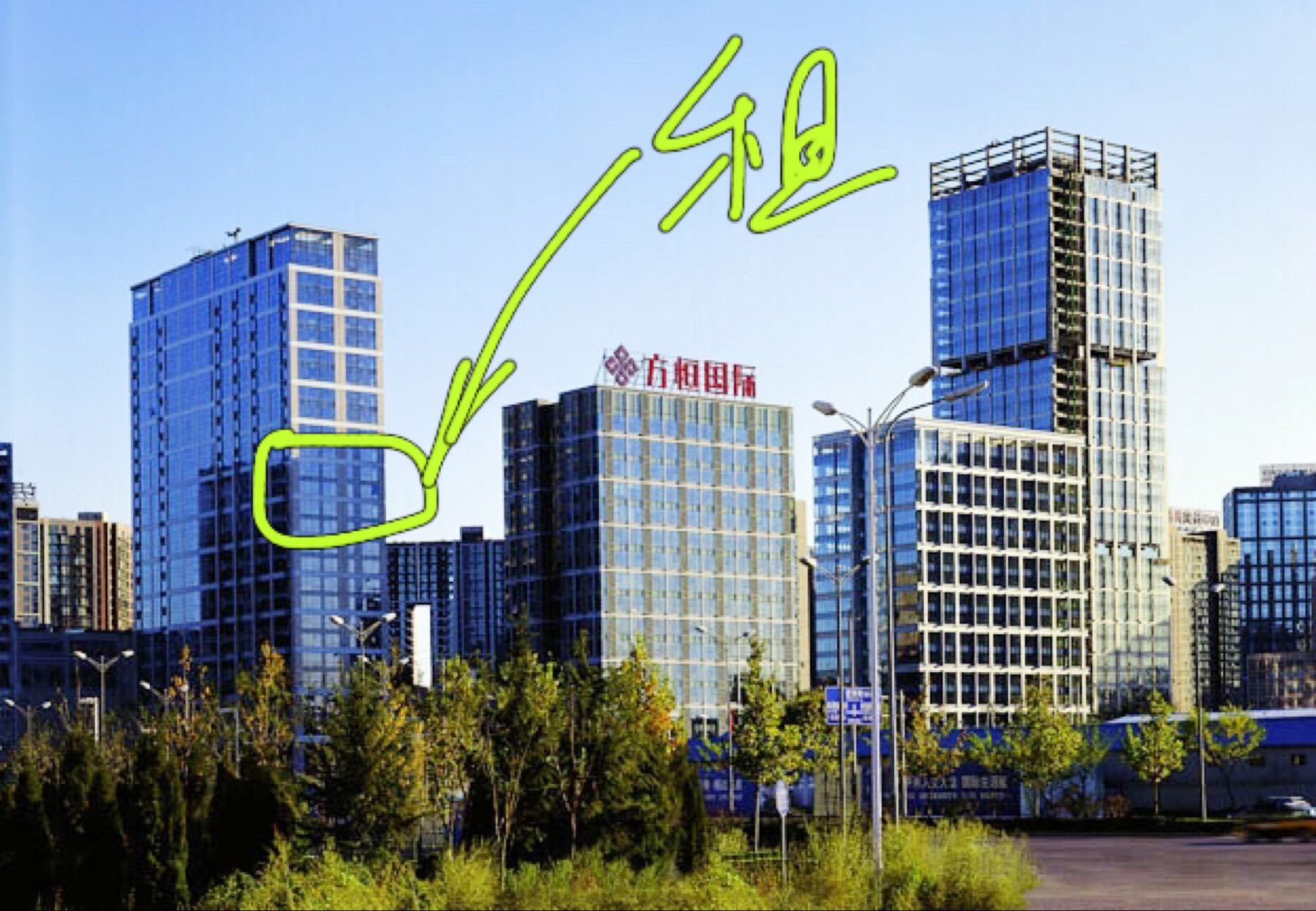 方恒国际中心D座 三室 两厅 两卫 180平 中装 26000元 - 望京网